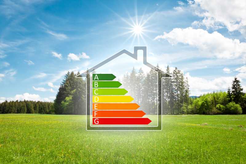 Bild mit Energieeffizienz Hinweis